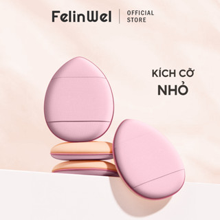  FelinWel - Bộ bông mút cỡ nhỏ miếng bông mút trang điểm để trang điểm chi tiết dụng cụ trang điểm chuyên nghiệp 