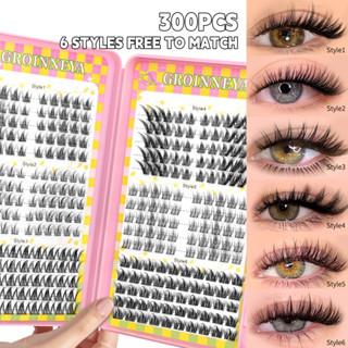 Cá Nhân Cụm Lash Sách Hộp Thanh Lịch Lashes2-6 Phong Cách Khác Nhau Mi Mèo Mắt Cáo Lông Mi Nối Dài