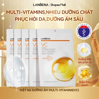 LANBENA 5PCS Mặt nạ  (25ml )- B5/B3/BHA/VC/VA chiết xuất thực vật dưỡng ẩm loại bỏ mụn đầu đen làm trắng da chống lão hóa chuyên dụng Skincare