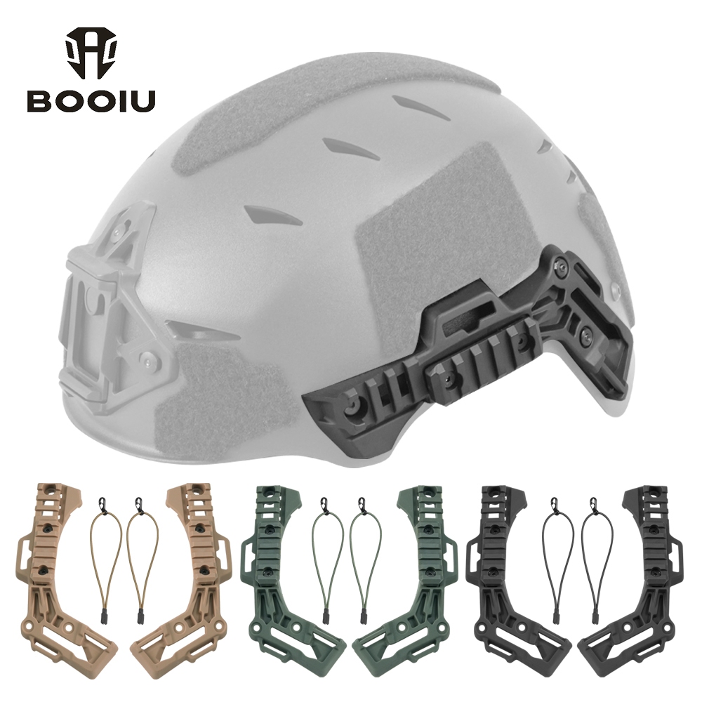 BOOIU Mũ Bảo Hiệu Wendy với Phụ Kiện Gắn Hướng Dẫn Đường Sắt cho Săn Bắn Airsoft