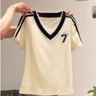 áo baby tee ôm body V tròn áo girl phố ren tiểu thư fashion mùa hè áo thun local brand