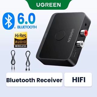  UGREEN Mini Hi-Fi LDAC Bluetooth 6.0 Bộ Thu Bluetooth Bộ Chuyển Đổi Âm Thanh Cho Đài Phát Thanh Ô Tô Khuếch Đại Tai Nghe 