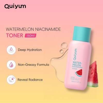 QUIYUM WATERMELON TONER - NƯỚC CẢNH CHỐNG NHIỄM LÃM, THANH MẠCH SÁNG R BUNGA