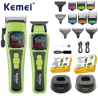 Kemei KM-1862 KM-1863 Điện Cắt Tóc USB Sạc Chuyên Nghiệp Cắt Tóc Tạo Kiểu Tông Đơ Cắt Nam Máy Tóc