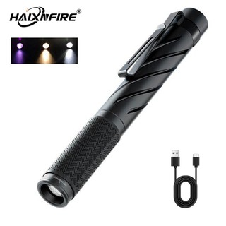 Đèn LED HaixnFire P27 - Đèn làm việc đa màu (ấm/trắng/tím), sạc USB, tiện lợi cho EDC