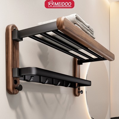 Bộ quả óc chó MEIDOO, bao gồm giá treo khăn, giá đựng đồ, v.v., chống thấm nước và chống gỉ