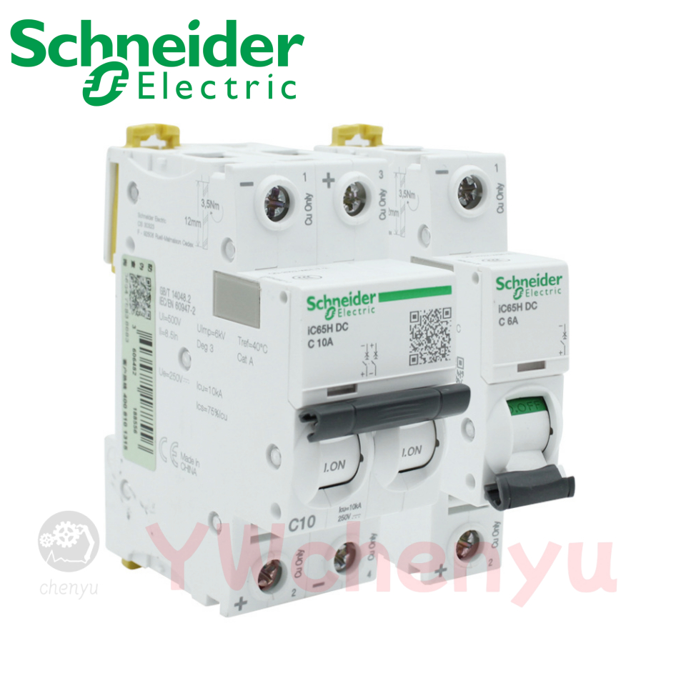 Schneider A9 IC65N DC Air Switch 1P 2P 1A ~ 63A Bộ ngắt mạch DC