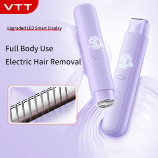 Đức VTT Máy Triệt Lông Máy cạo lông Nữ Tông đơ cắt tóc 2 in 1 nách Phần riêng tư Tẩy lông toàn thân có màn hình LED