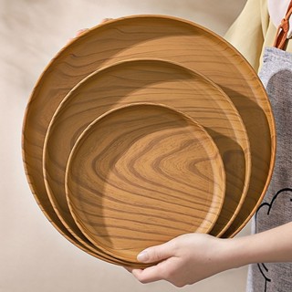  OUKEAI ‌Khay Nhựa Tròn Đa Năng - Chống Trượt Nhẹ Nhàng | Đựng Ly Bánh Trà | PP An Toàn | Free Ship 