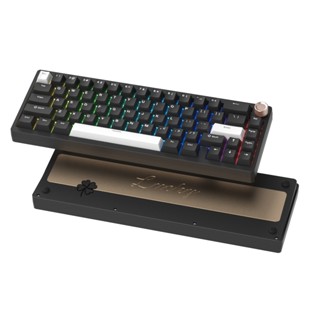  Womier SK65 65% Đệm Gắn Bàn Phím Cơ Nhôm Không Dây Nóng Có Thể Hoán Đổi Đèn Nền RGB Tùy Chỉnh Có Núm 