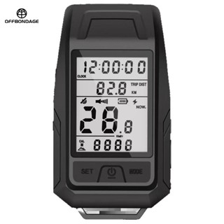 OFFBONDAGE Đèn Xe Đạp 3 Trong 1 - GPS + Đồng Hồ Tốc Độ + Đèn Pha LED, Hệ Thống Cảnh Báo Không Dây cho MTB/Đường Phố