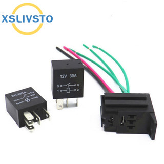 1 Bộ DC 12V 30A Xếp Hạng Hiện Tại 1NO 1NC SPDT 4 / 5 Chân Ô Tô Ô Tô Rơ Le Báo Động 40 Amp Mới xslivsto DJ7054YE-4.8 / 6.3-21 G196