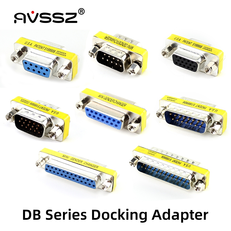AVSSZ DB15 DB9 Pin Adapter Kết Nối VGA Sang VGA RS232 Sang RS232 DB15 Sang DB15 DB9 Sang DB9 Nam Nữ 