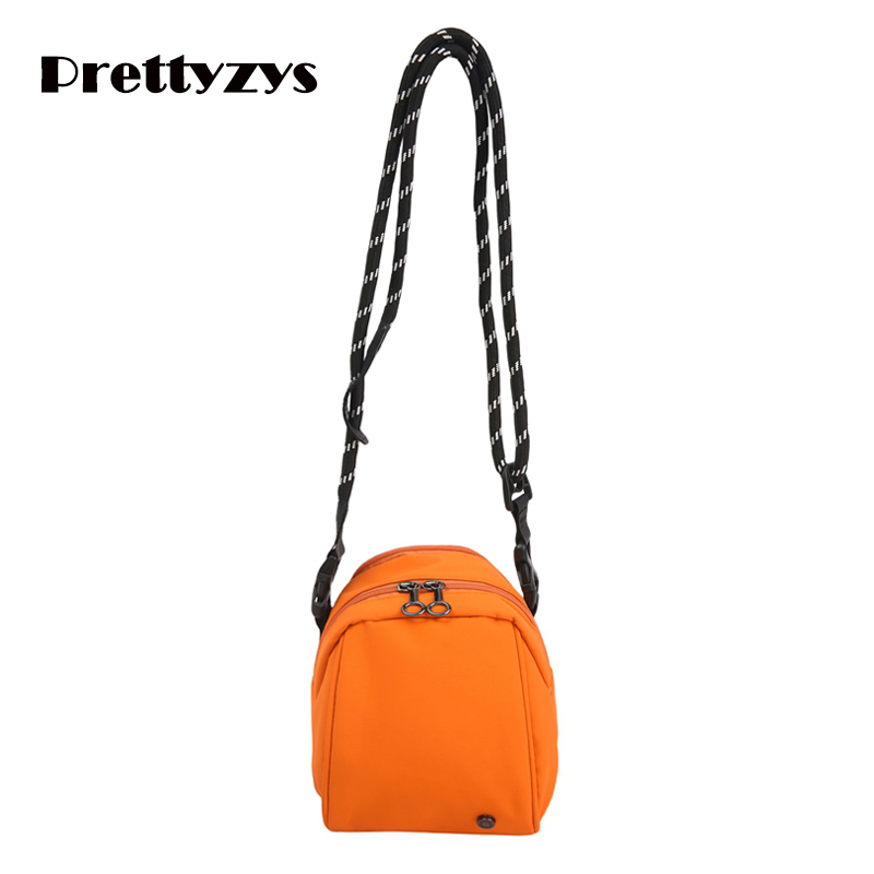 Nylon Bag Prettyzys 2025 Casual Light Mini Canvas bag Student Mobile phone Sling Bag For Women