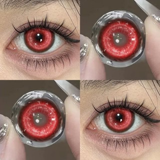 Jewelens Cosplay Màu Kính Áp tròng Halloween Anime Softlens Đỏ Ma cà rồng Học sinh