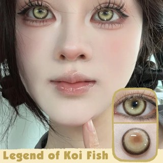 Jewelens Cosplay Màu Kính Áp tròng Halloween Anime Softlens Koi Nâu Vàng Học sinh