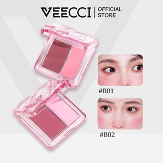 VEECCI Phấn Má Hồng Hai Màu Dạng Nước Dưỡng Ẩm Kết Cấu Dạng Kem Gần Với Da Không Dễ Tẩy Trang 2.8g