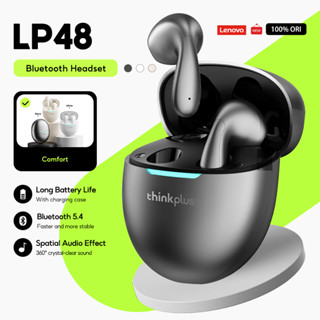  Tai nghe Lenovo Thinkplus LP48 Bluetooth 5.4 Tai nghe không dây Thiết kế đường cong Thoải mái Mặc âm thanh phân tích cao Chất lượng âm thanh HIFI 