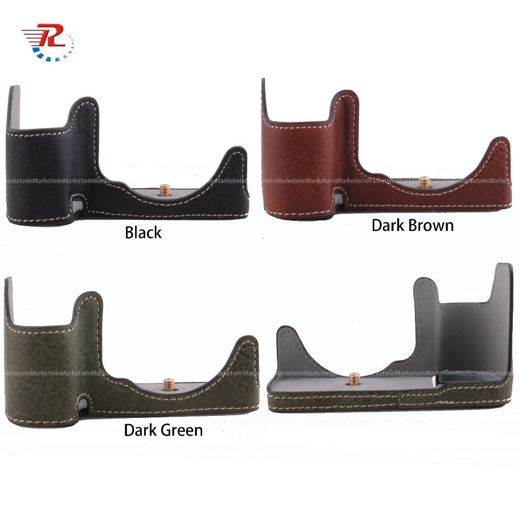 Túi đựng nửa máy ảnh bằng da cho máy ảnh Sony A6400 A6300 A6100 A6000