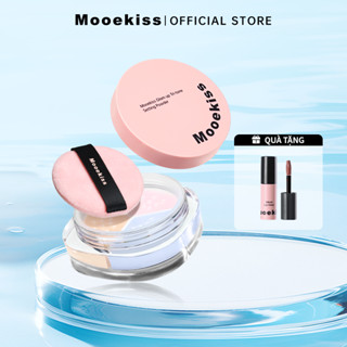 Phấn phủ Mooekiss phấn phủ bột ba màu Chống nước Chống mồ hôi, kiểm soát dầu Giữ lâu Bột mịn 7.5g