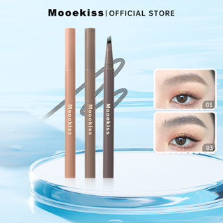  Chì kẻ mày Mooekiss bút kẻ chân mày 4D Chống nước Chống mồ hôi Lên màu đều Phù hợp với người mới 0.55ml 