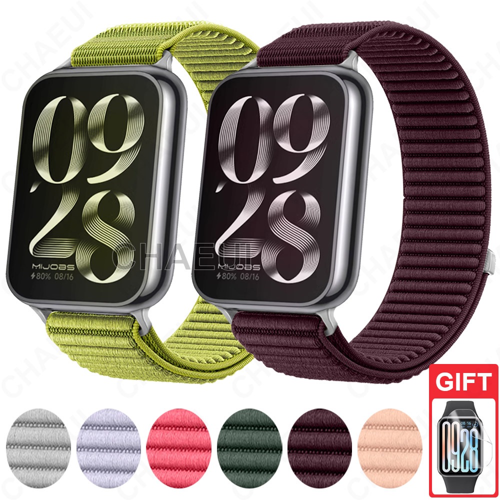 Dây đeo Nylon Phụ kiện vòng tay dệt cho Xiaomi Smart Band 10 9 8 Pro / Redmi Watch 6 Active 5 4