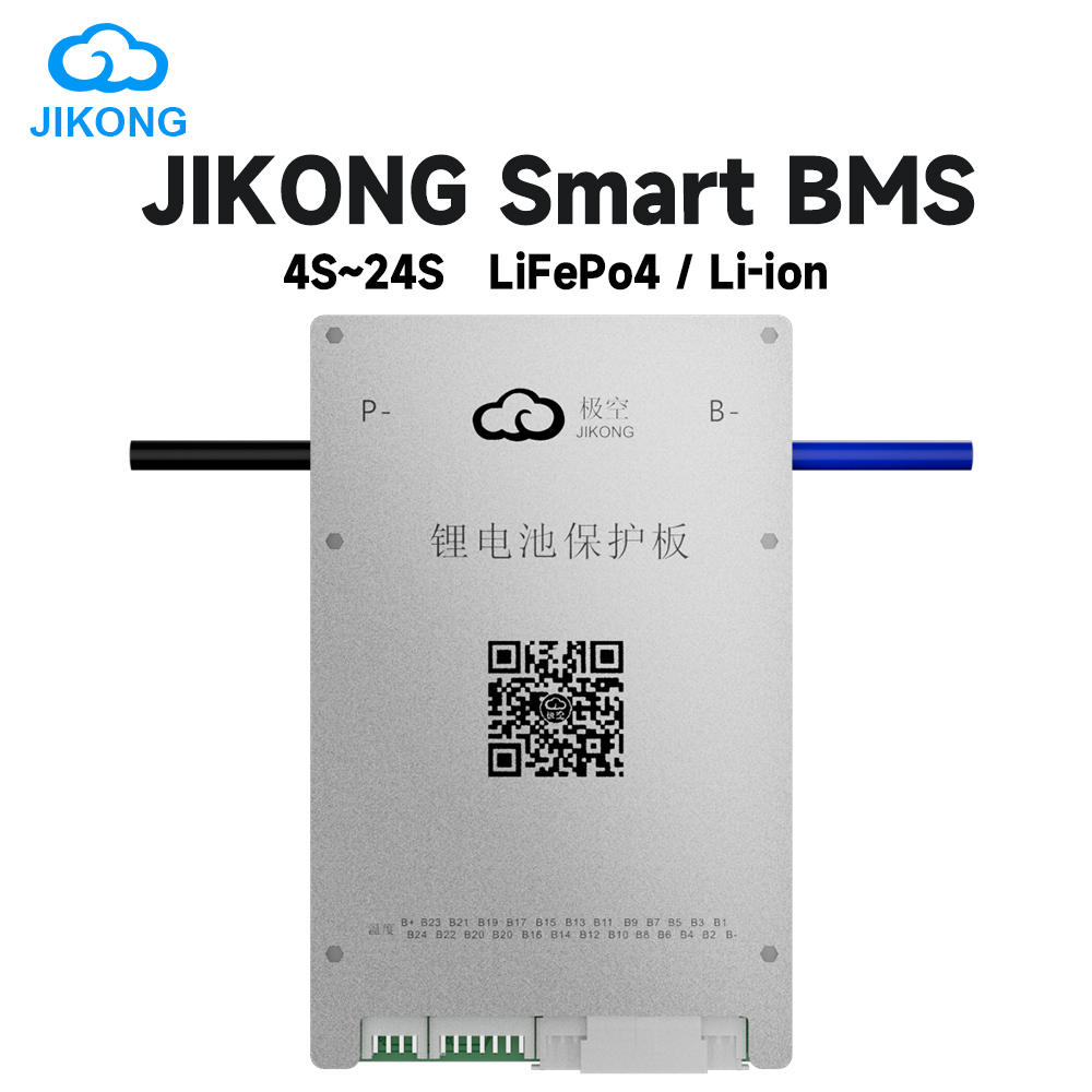 JKBMS 4S 12V 8S 24V 10S 12S 13S 14S 16S 48V 20S 40A 60A LiFePo4 Li-ion LTO Smart BMS Active Balance