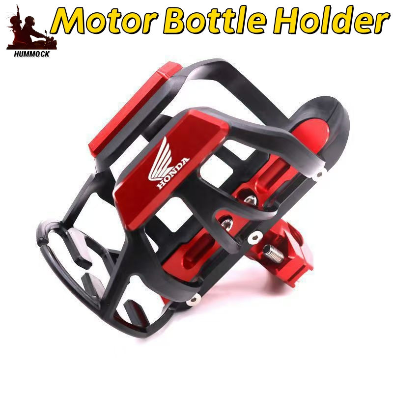 Xe Máy Cốc Nước Giá Đỡ Nhôm Bình Nước Thích Hợp Cho Xe HONDA Kawasaki YAMAHA Xe Máy Sửa Đổi Phụ Kiện Ốp Lưng Giá Đỡ Bình Nước
