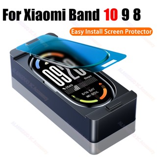 Xiaomi Mi Band 10 9 8 Bảo Vệ Màn Hình Dễ Dàng Lắp Đặt Phim 3D Cho Xiaomi Smart Band 10 9 8 Chống Trầy Xước Miếng Dán Bảo Vệ Phụ Kiện Không Kính