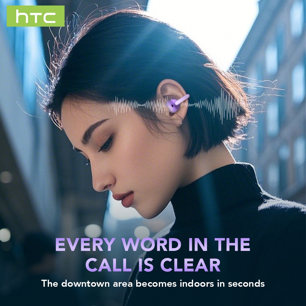 HTC NE54 AI Tai Nghe Dịch Thuật Bluetooth 6.0   Khử Ồn Thông Minh HIFI  Thiết Kế Tai Nghe Dẫn Truyền Xương  Chống Nước IPX5 Màn Hình Cảm Ứng LED | BigBuy360 - bigbuy360.vn
