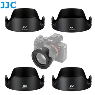  JJC Lens Hood 49mm 52mm 55mm 58mm Nắp che ống kính bằng kim loại cho Ống kính máy ảnh Canon Sony Fujifilm Nikon Camera 
