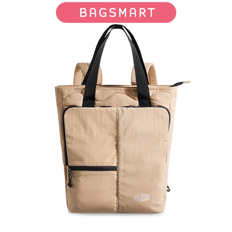 BAGSMART Ba lô đựng laptop cỡ lớn dành cho nữ, Túi Tote đi lại nhẹ, Ba lô du lịch chống nước Phù hợp với máy tính xách tay 15,6 Inch