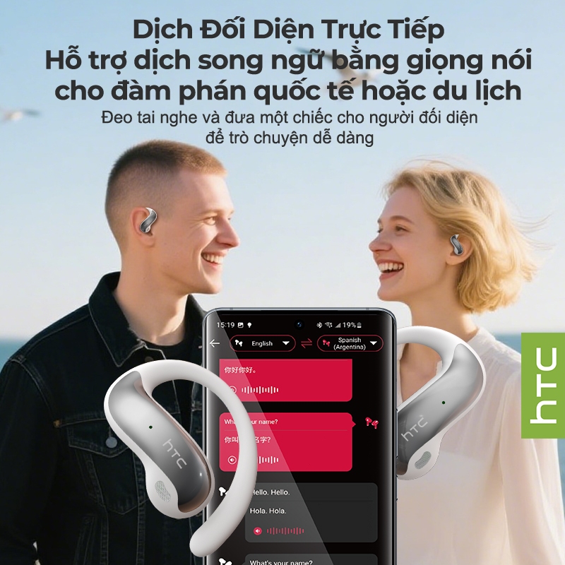 HTC NE30 Tai Nghe Phiên Dịch AI 135 Ngôn Ngữ Thời Gian Thực  Độ Trễ Thấp Bluetooth 6.0  Hiệu ứng âm thanh HIFI | BigBuy360 - bigbuy360.vn