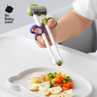 Bc Babycare Đũa tập ăn cho bé Ô tô nhỏ, Đũa tập ăn có trợ lực có thể sử dụng cả hai tay, Đũa tập ăn giúp bé gắp dễ dàng