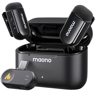  Micro không dây Maono T1mini-PB2 Micro khử tiếng ồn AI Mic Mini cho máy ảnh Vlogging phát trực tiếp 