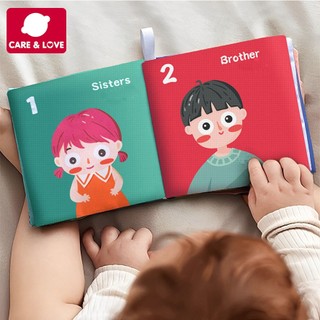 Đồ chơi Sách vải cho bé Kích thích thị giác Nhận thức động vật Đồ chơi giáo dục sớm bé 3 tháng