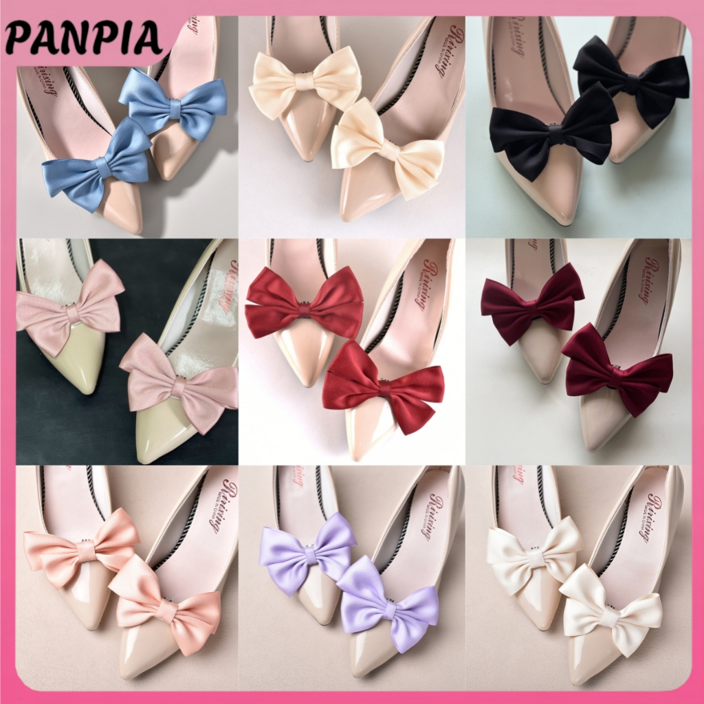 Panpia 1 Nơ Giày Kẹp Giày Cưới Cao Gót Trang Trí Nữ Quyến Rũ Giày Khóa Trang Trí Kẹp Giày Phụ Kiện HEVN