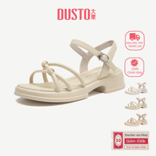  DUSTO Giày Sandal quai hậu Đế Dày Nữ quai chéoGiày Nữ Dép Đơn Giản Mùa Hè DW25X1235A 