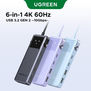 Hub chuyển đổi Type C Ugreen 6 in 1 35998 | Thiết kế Groovy Robot | Truyền tải nhanh chóng | Bảo Hành 18 Tháng