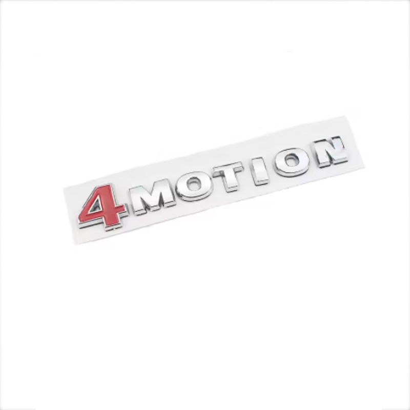 3D Chrome Bạc 4MOTION Logo Phía Sau Trunk Bên Fender Biểu Tượng Huy Hiệu Miếng Dán Cho Volkswagen VW
