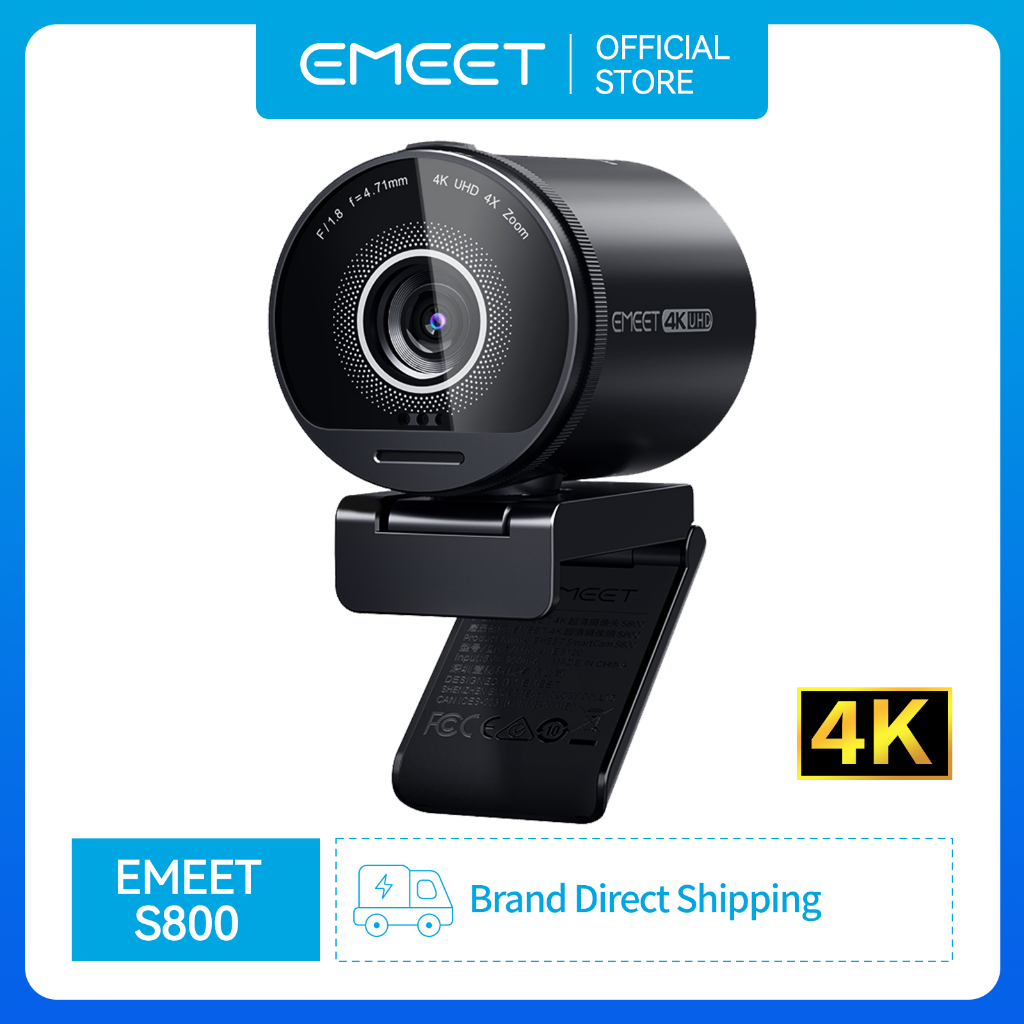 Camera Web phát trực tuyến Webcam 4K EMEET S800 HDR USB Camera với cảm biến Sony 1 / 2 '' để phát tr