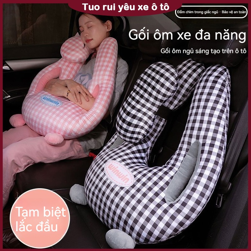 Gối ô tô phía sau có dây an toàn