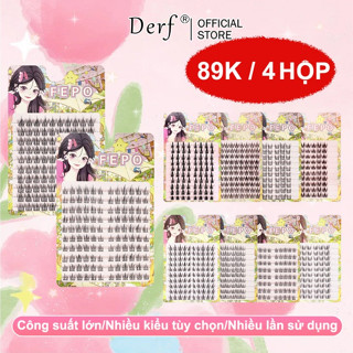 (89K /4 hộp) mi giả nhiều loại 10 Hàng Lông Mi Giả giả anime Tự Nhiên mi dày Lông Mi Giả