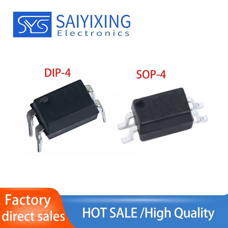 Bộ 50 PC817C PC817B SOP-4 DIP-4 SMD Bộ ghép nối quang điện In-Line ic PC817 817 BPC817 E L817