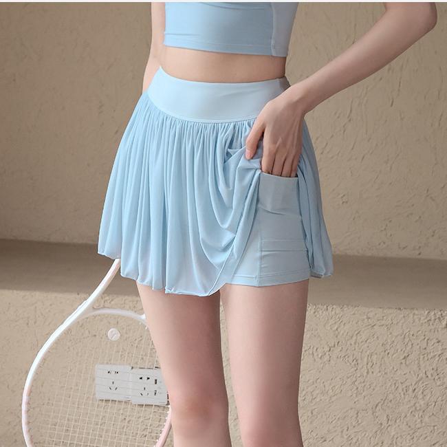 Váy Tennis xếp nếp lưới cao cấp Fumeng mới 2025