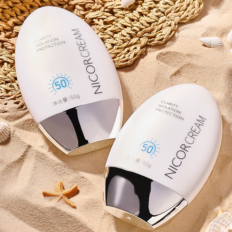 Kem chống nắng phổ biến 50ml Kem bảo vệ Nicor, Kem chống nắng cách ly công suất cao để huấn luyện qu