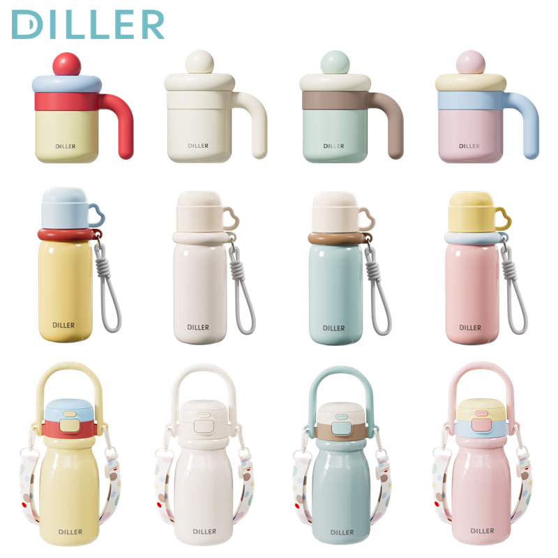 Bình giữ nhiệt Diller Ace (480 / 500 / 520ml) - Thép không gỉ 316, Giữ nhiệt độ, Chống rò rỉ D9327