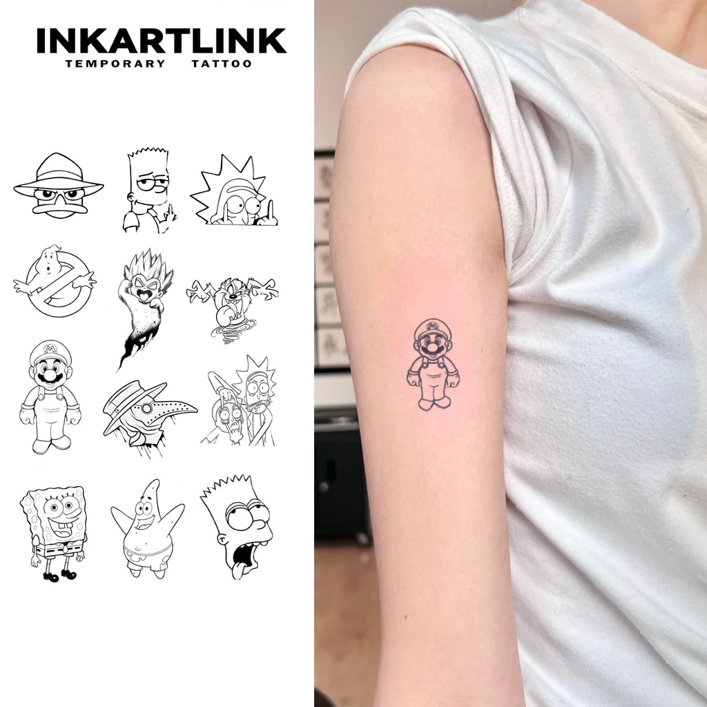 Hình xăm dán chống thấm nước DNY-07 - Phong cách ma thuật tối giản, sử dụng lâu dài