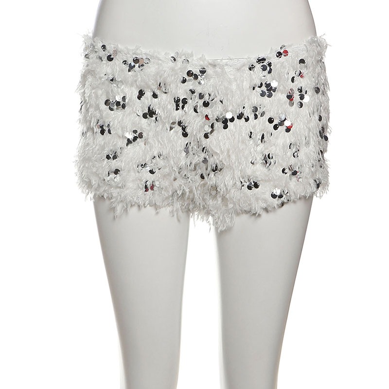 Cutenew Gợi Cảm 2 Bộ Dây Độc Đáo Rỗng Ra Không Tay Áo Vest + Quần Short Sequin Sáng Bóng Nữ Mùa Hè Hot Chick Phong Cách Thường Ngày | BigBuy360 - bigbuy360.vn