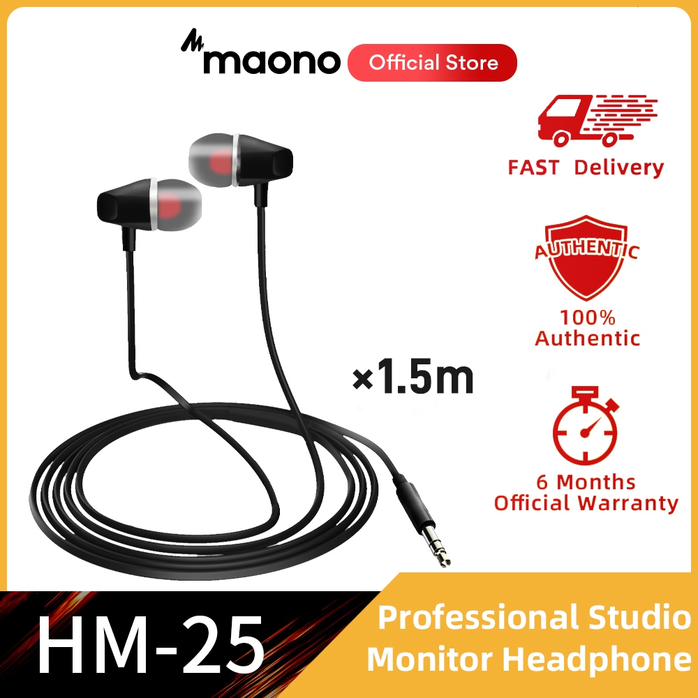 Tai nghe nhét tai MAONO MH-25 có dây jack 3.5mm cho điện thoại mp3 players